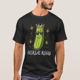 Veganer lustiger Gurken-Gemüse-Pickle King T-Shirt