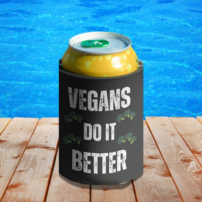 Veganer machen es besser lustig Veganen Slogan Dosenkühler (Von Creator hochgeladen)