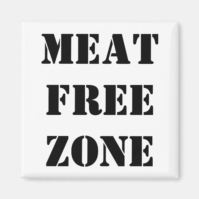 Veganer Magnetmagnet Magnet (Vorne)