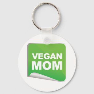 Veganer Mama-Aufkleber Schlüsselanhänger