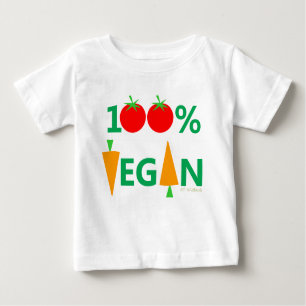 Veganer Niedlicher Cartoon Gemüse Humorvoll Baby T-shirt