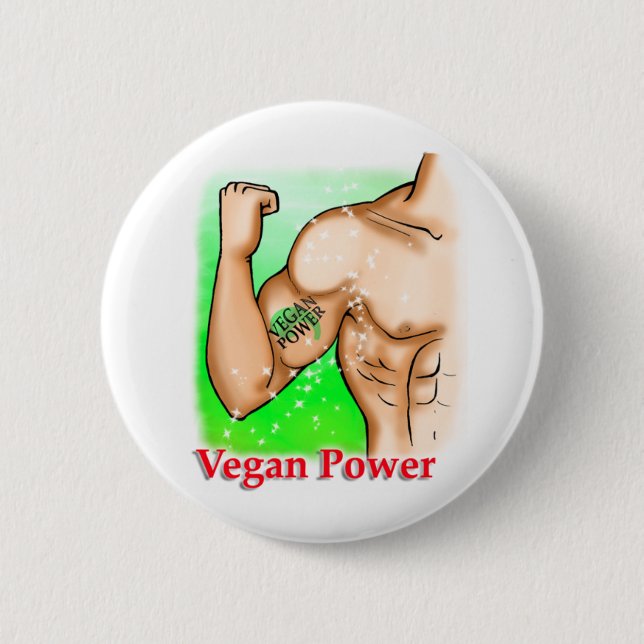 veganer Power Button (Vorderseite)