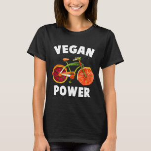 Veganer Power Funny Veggie Bike Veganer Lauf T-Shirt