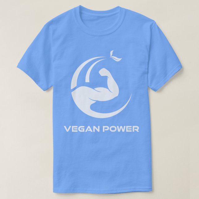 Veganer Power Vegane vegetarische Muskeln am Fitne T-Shirt (Design vorne)
