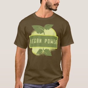 Veganer Power Vegetarische Pflanze Apple Bodybuild T-Shirt