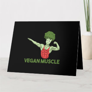 Veganer Power Vegetarische Pflanze Broccoli Bodybu Karte