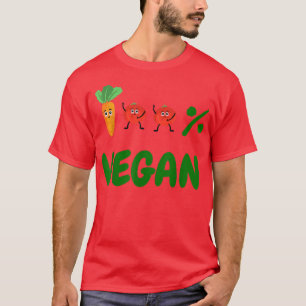 Veganer Power Vegetarische Pflanze Karotten Tomato T-Shirt