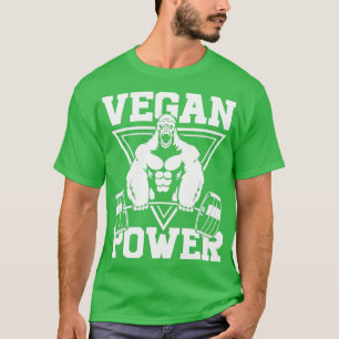Veganer Power Workout Muskel-Gorilla-Bodybuilding  T-Shirt