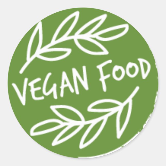 Veganer produzierter Kleinbetrieb des Runder Aufkleber (Vorderseite)