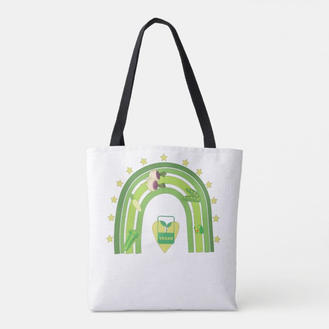 veganer Regenbogen-T - Shirt (Rückseite)