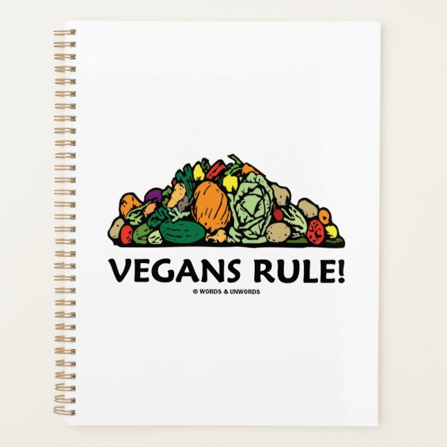 Veganer regieren! Anbau von Gemüse Planer (Vorderseite)