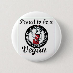 Veganer runder Knopf Button