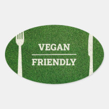 Veganer Sticker im Rugby-Stil