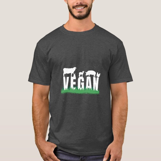 Veganer T - Shirt (Vorderseite)