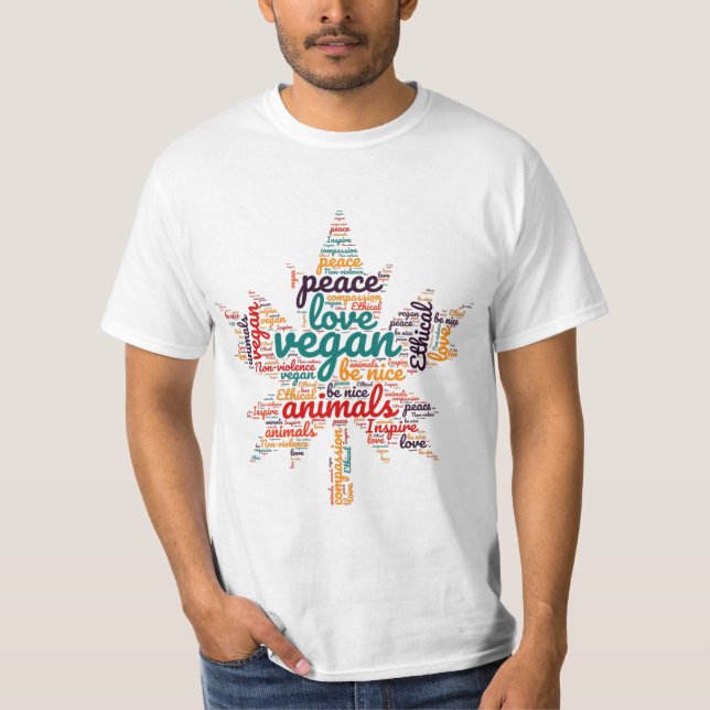 Veganer T - Shirt (Vorderseite)