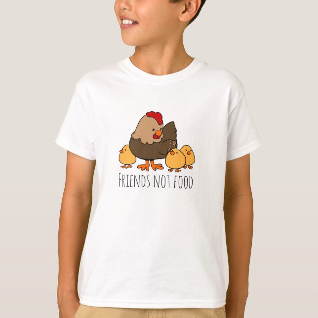 Veganer T - Shirt des Freund-nicht (Vorderseite)