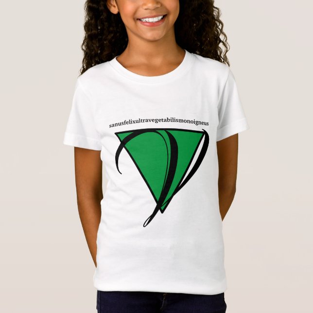 Veganer T - Shirt für Mädchen (Vorderseite)