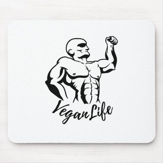 Veganer Veganer Veganismus Obst und Gemüse Mousepad (Vorne)