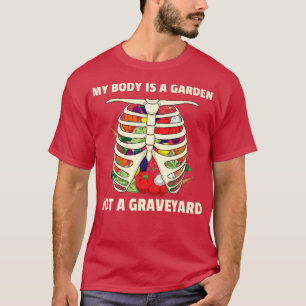 Veganer Vegetarier Veganer Pflanze Gartengarten Gr T-Shirt