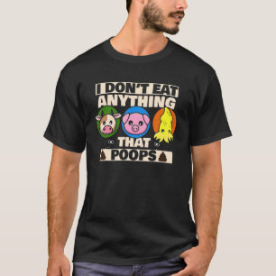 Veganer Vegetarier Veganismus esse ich nichts als T-Shirt