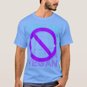 Veganer Vegetarier Veganismus Retro-T - Shirt
