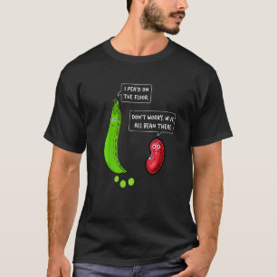 Veganer Witz Vegetarische Bohnen Veganer Humor P T-Shirt