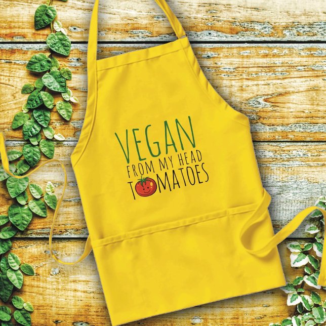 Veganer Wortspiel-Schürze Schürze (Von Creator hochgeladen)