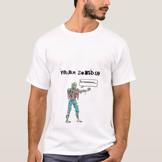 Veganer Zombie T-Shirt (Vorderseite)