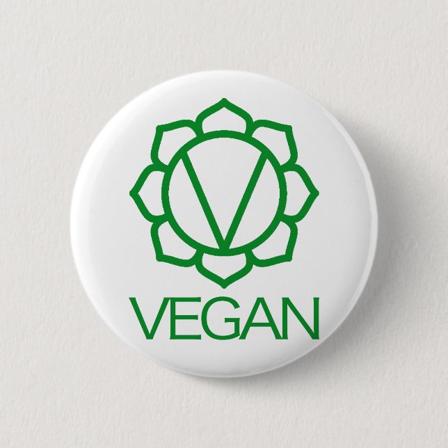 Veganes Abzeichen Button (Vorderseite)
