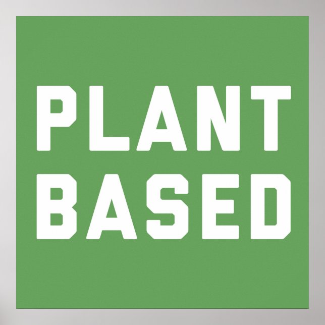 Veganes Angebot auf der Grundlage der Pflanze Poster (Vorne)
