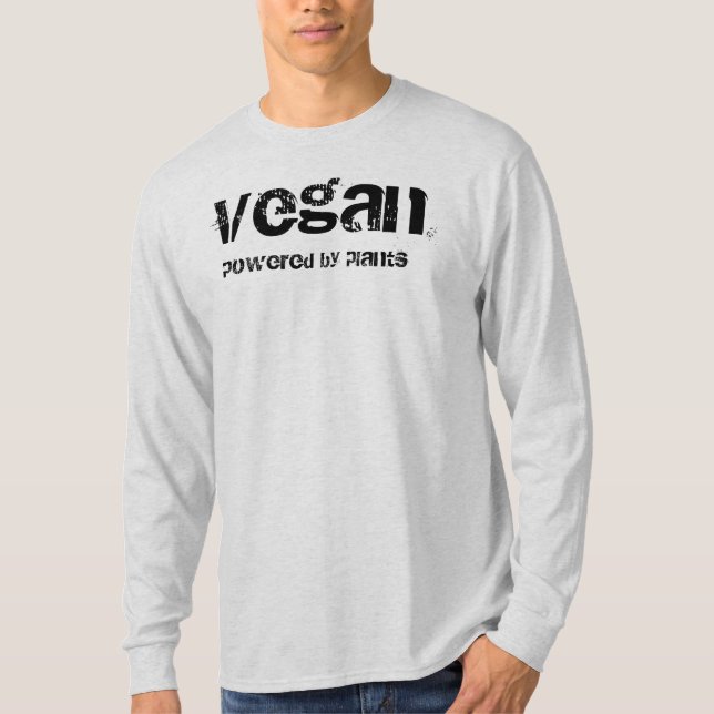 Veganes angetrieben durch Pflanzen T-Shirt (Vorderseite)