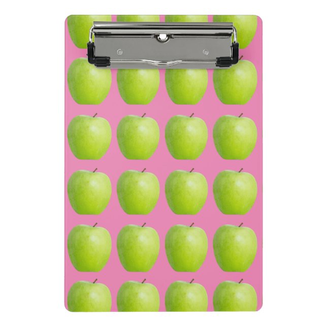Veganes Apfelmuster für Vegetarier-Liebhaber Mini Klemmbrett (Vorderseite)