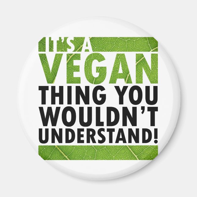 Veganes Ding Magnet (Vorne)