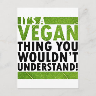 Veganes Ding Postkarte