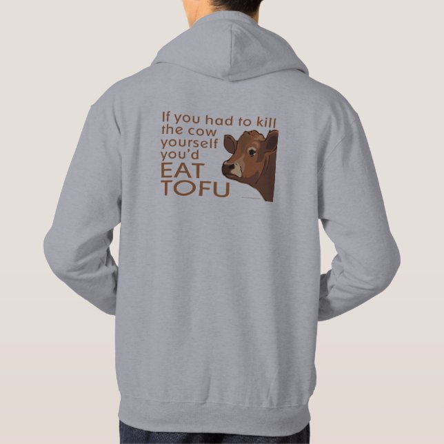 Veganes Fleisch Tofu Hoodie (Rückseite)