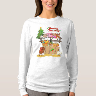 Veganes, fleischloses Weihnachtsgeschenk T-Shirt