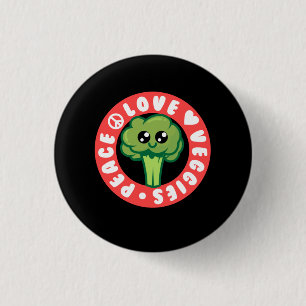 Veganes Gemüse Brokkoli Button