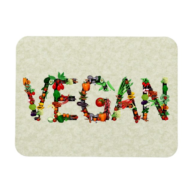 Veganes Gemüse Magnet (Horizontal)