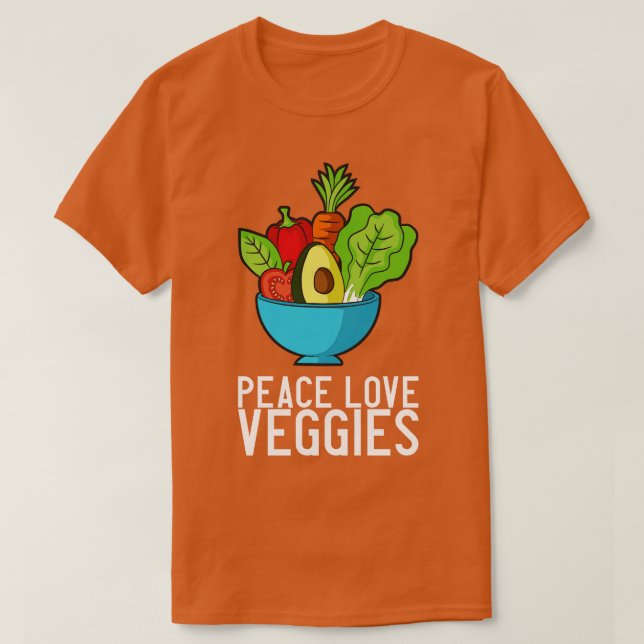 Veganes Gemüse Schüssel 3 T-Shirt (Design vorne)
