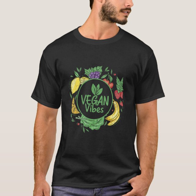 Veganes Gemüse und Gemüse Lebensmittel Grafik T-Shirt (Vorderseite)