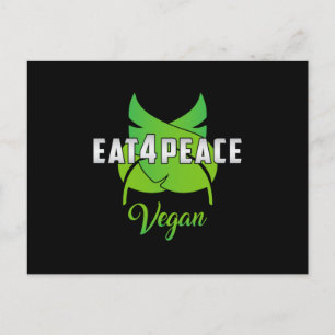 Veganes Gemüse vegetarische Veggie Veganismus Gesc Postkarte