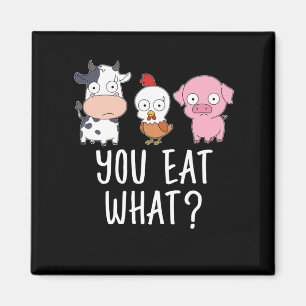 Veganes Geschenk Vegetarisches Geschenke Pflanze V Magnet