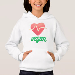 veganes gesundes Herz Hoodie