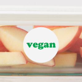 Veganes Grün und Weiß, modern Etiketten