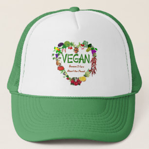 Veganes Herz Truckerkappe