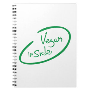 Veganes Innere Notizblock