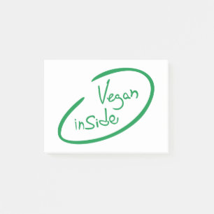 Veganes Innere Post-it Klebezettel