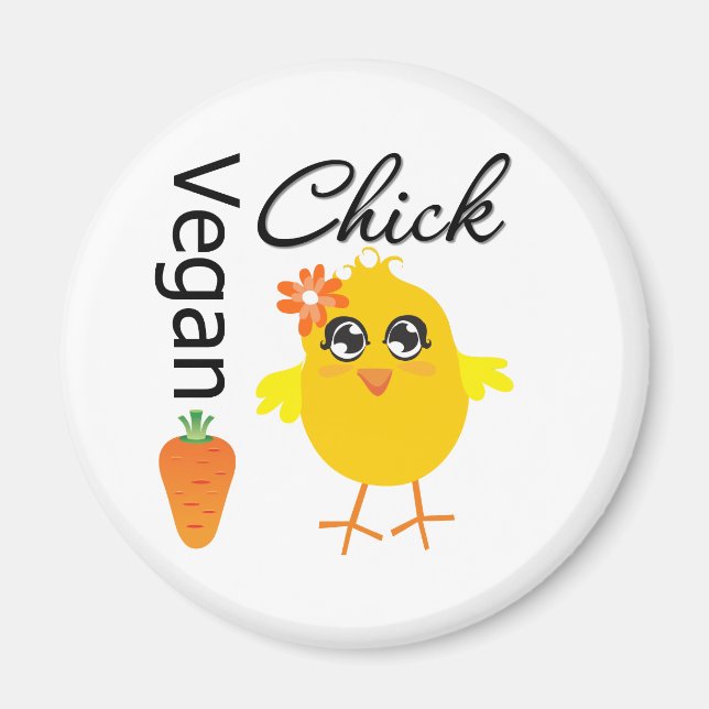 Veganes Küken 2 Magnet (Vorne)