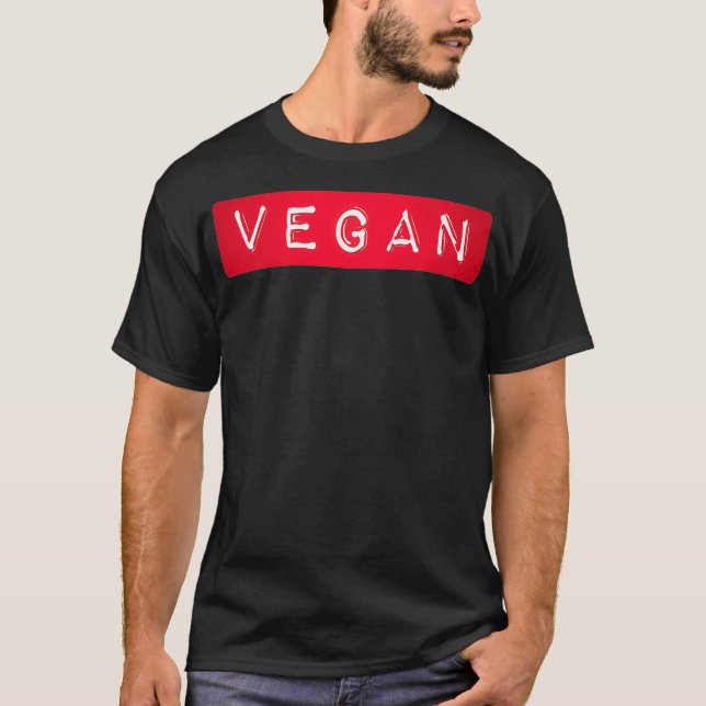 Veganes Label - Funny Label für Diät auf Pflanze T-Shirt (Vorderseite)