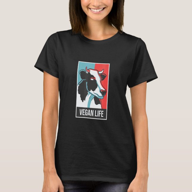 Veganes Leben T-Shirt (Vorderseite)